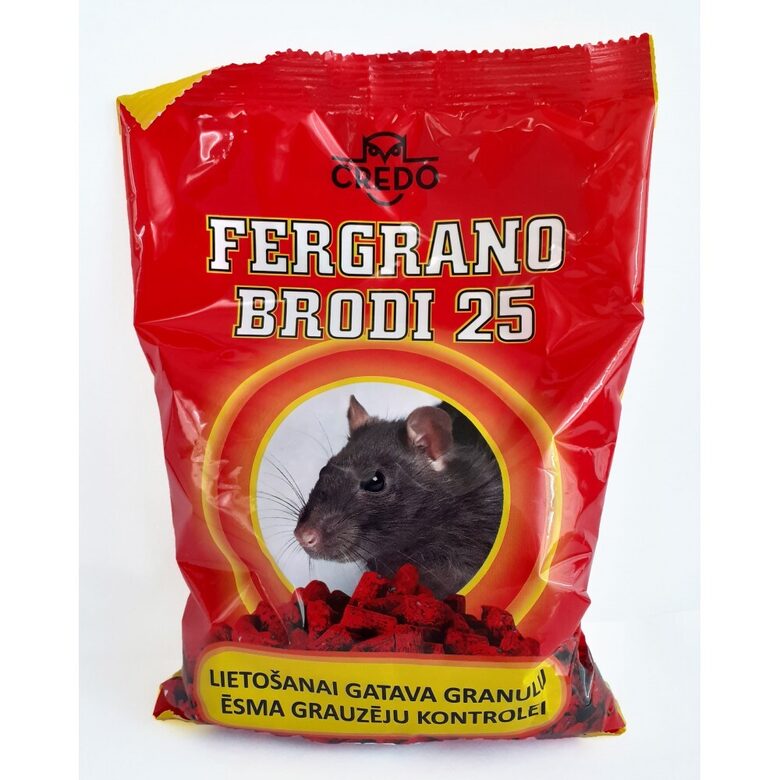 FEREGRANO BRODI 25 GRANULAS Peļu, žurku inde 300g